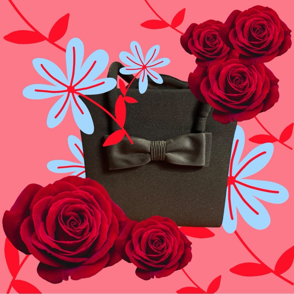 Whiting & Davis Black Mini Bag - Picture 6 of 8